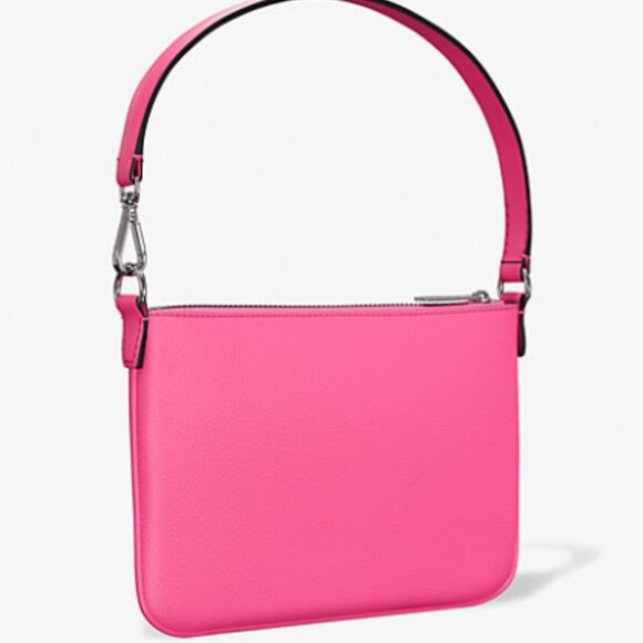 Michael Kors Jet Set Small Pebbled Leather Convertible Wristlet NWT - Picture 4 of 4